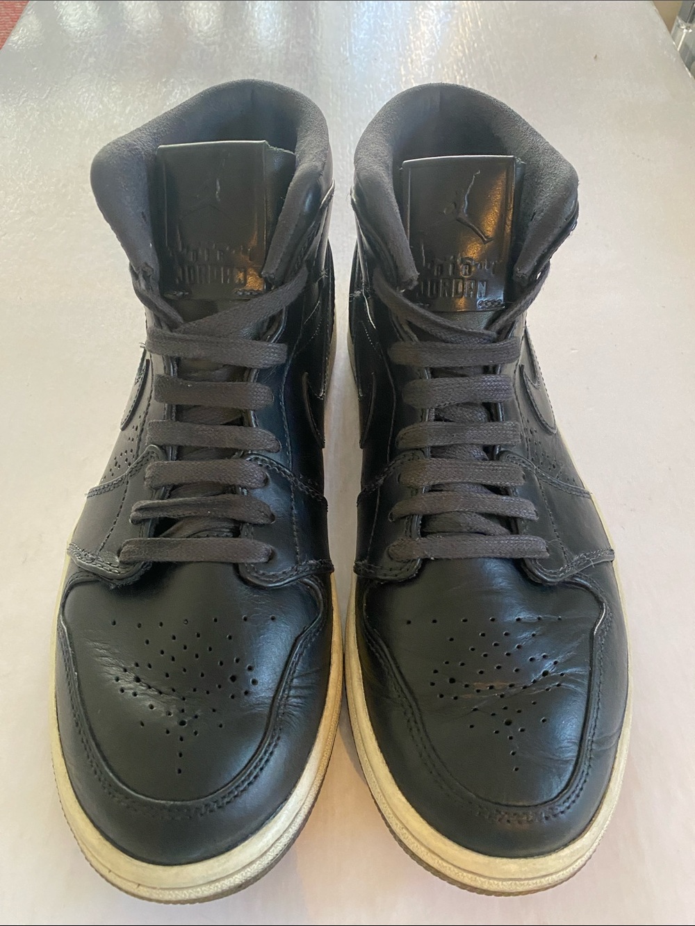 Nike Air Jordan 1 Mid Nouveau Black Ice 2014 Men’s 9.5 629151-003